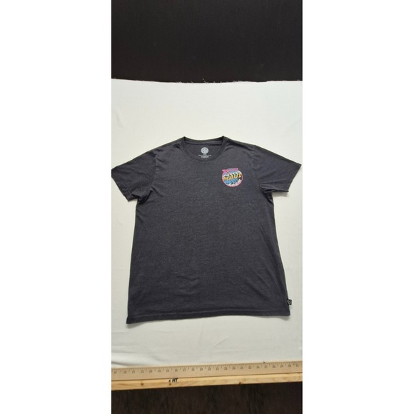 Maui and Son's men's dark gray colorful wave graphic t-shirt sz. Lg two sided - Picture 3 of 11